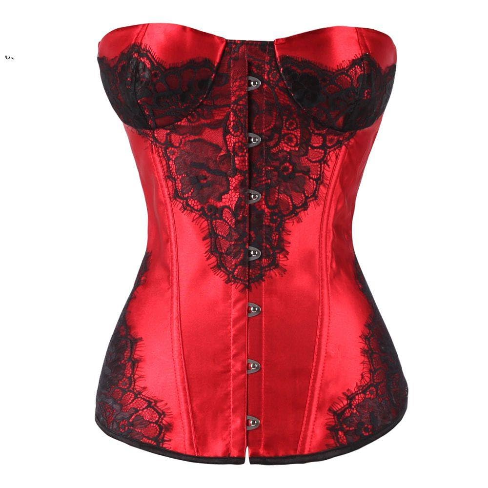 Paski szelki damski gorset gorset top damski slim fit bielizna gorset satynowy overbust gorset sznurowany gorset z paskami do pończoch