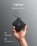 Portable Charger Built-in Cables, PD 20W for iPhone, 10000mAh Fast Charging Power Bank, 22.5W USB C Mini Battery Pack, Travel Essentia for iPhone Series & More Phone, Black