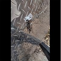 Vista 4 de Pestillo de tornillo de barril con resorte de 0.591 in de grosor, superficie de acero inoxidable, vibración, pulido de seguridad, cierre de resorte