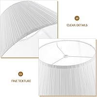 Vista 3 de LIFKOME Pantalla de lámpara de tela Pantalla de lámpara grande para sala de estar Ablandar las luces Fácil Instalar