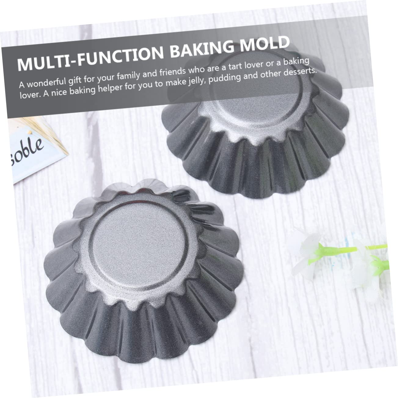 SHOWERORO 15piezas Molde Para Tarta De Huevo Espesado De Carbono Molde Antiadherente Para Tartaletas De Huevo Accesorio Para Pudín Para Repostería Doméstica