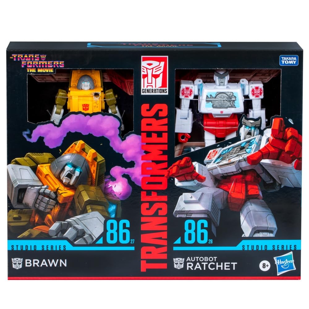 Amazon.com: 86-27 Brawn and 86-28 Autobot Ratchet 2-Pack Deluxe