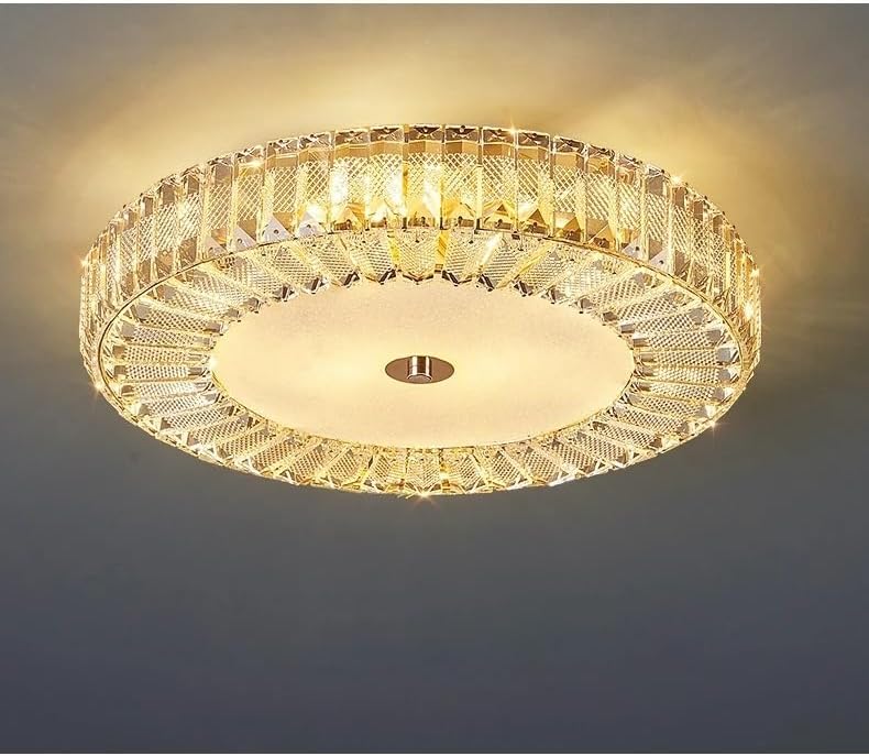 Modern Crystal Round Ceiling Lamps Led Indoor Lighting Decor Bedroom Dining Table Chandelier,luminaire