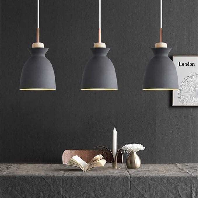Gofeibao Opknoping Plafond Verlichting Lampenkap Plafond Plafond Lampen Voor Thuis Decoratie Licht Shades Voor Plafond Hanger Verlichting Voor Keuken grey photo 2