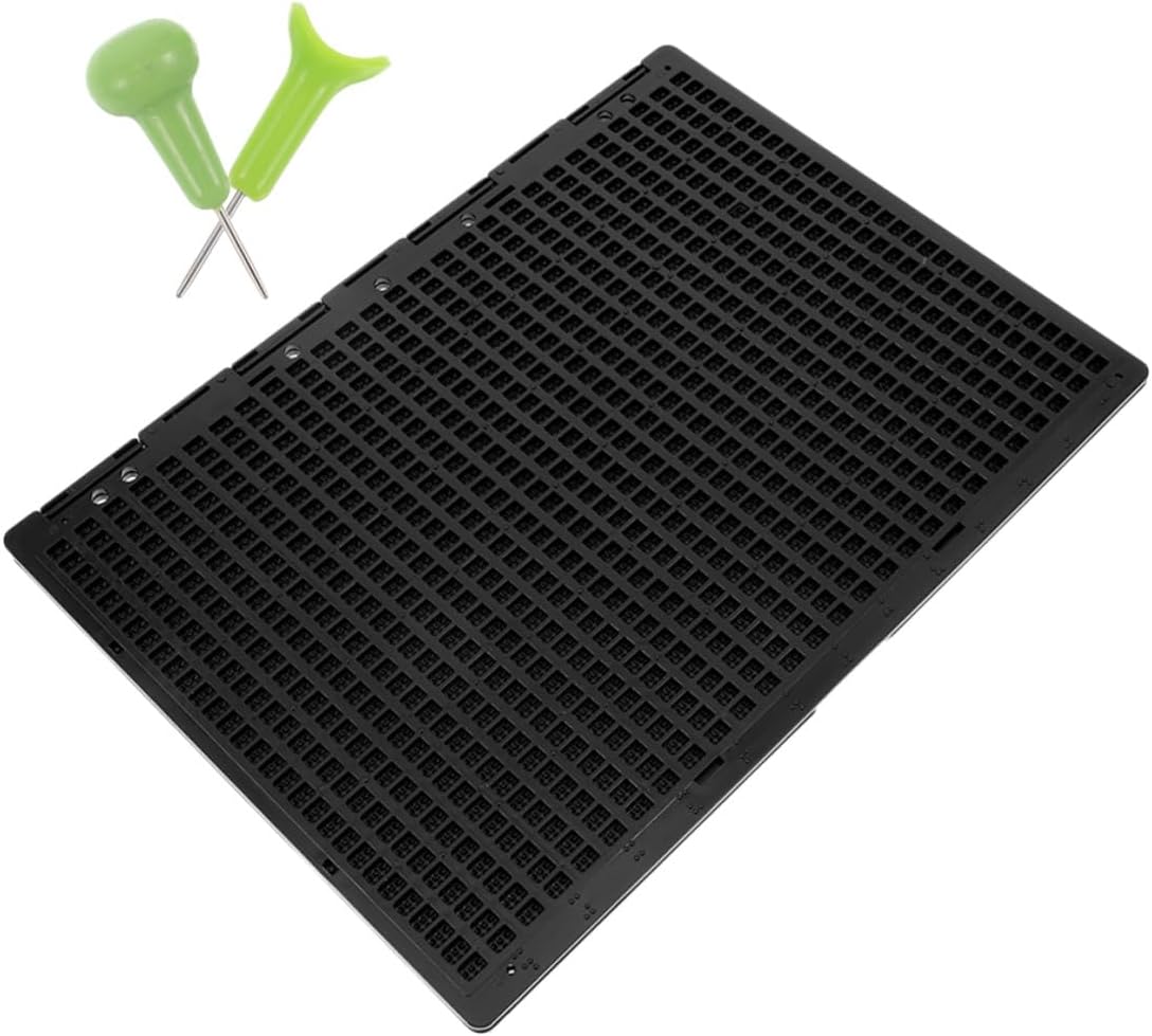 Braille Writing Board 27 Lines 30 Cells with Plastic Stylus and Green Saddle Pen, Thickened Braille Learning Tool Set for Blind Students Classroom and Educational Use