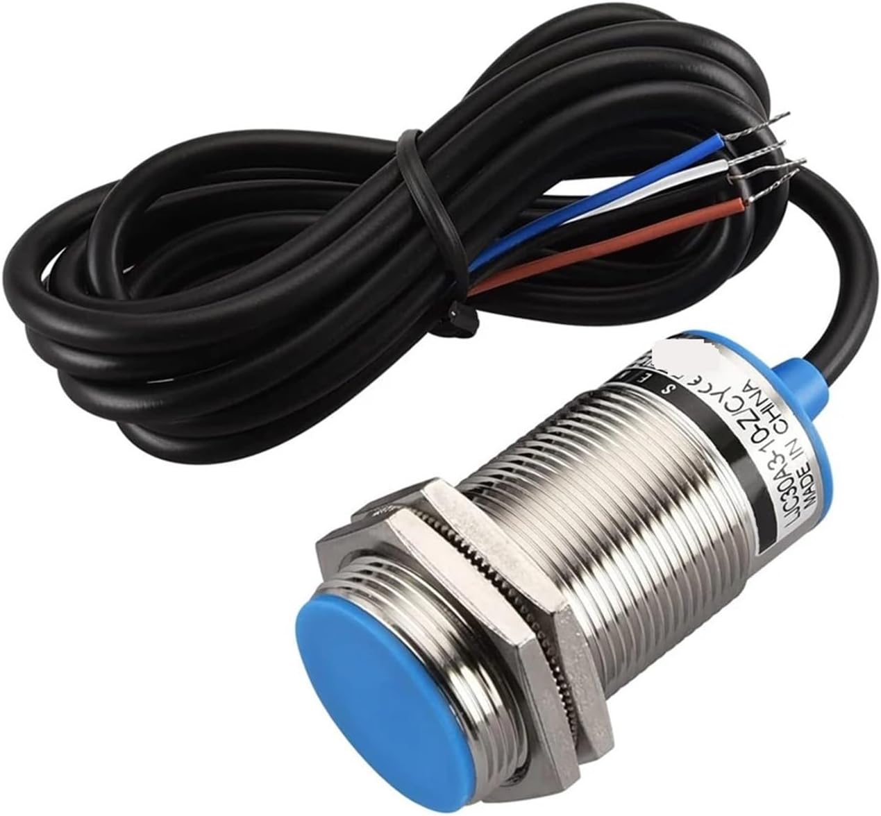 LJC30A3-10 M30 capacitive Proximity Sensor Switch 1-10mm Adjustable Sensing Distance Waterproof NPN/PNP