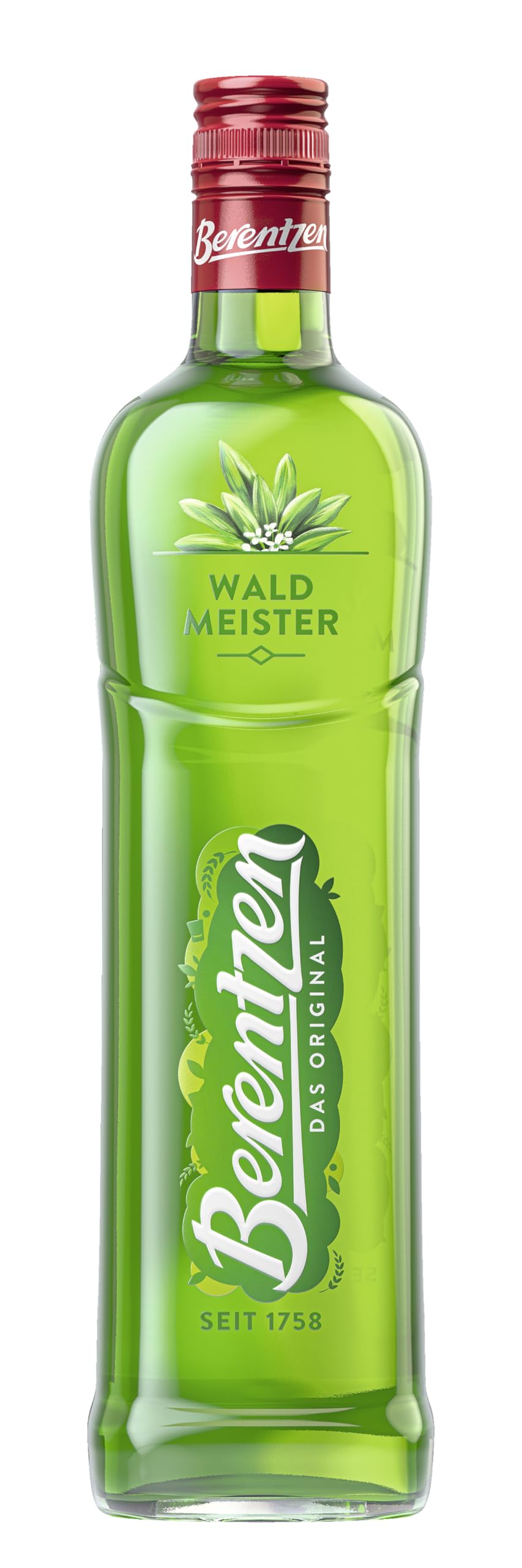 Berentzen | Waldmeister | Reinste Destillate, vereint mit dem erfrischenden Geschmack von Waldmeister| Köstlich als Shot oder in kreativen Drinks | 0,7L | 15% Vol.