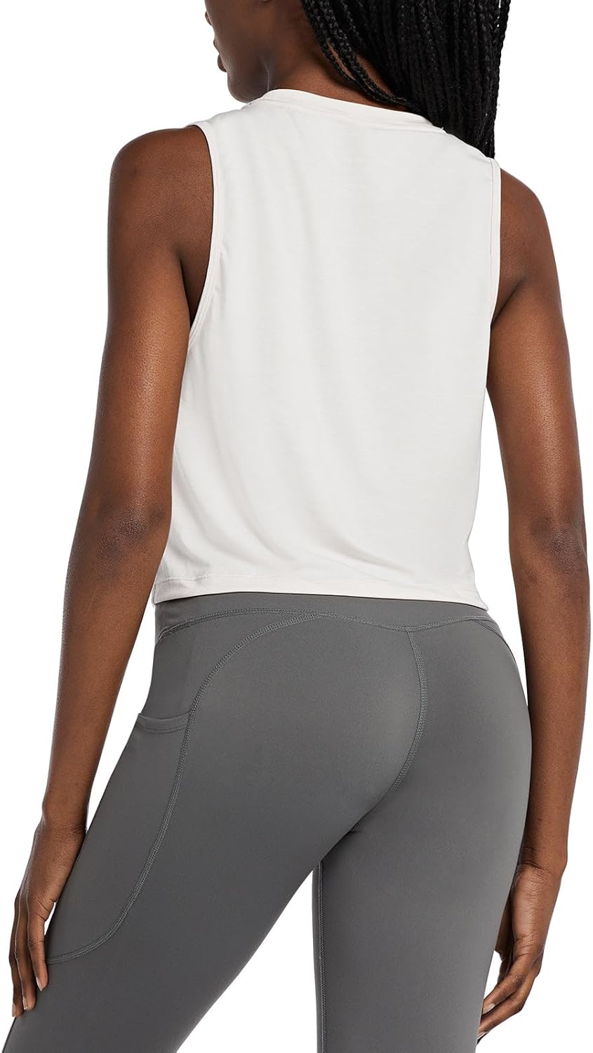 baleaf Workout Tops for Women Crop Tank Top Quick Dry Athletic Gym Exercise Sleeveless Shirts Muscle Yoga Loose Fit - Image 2