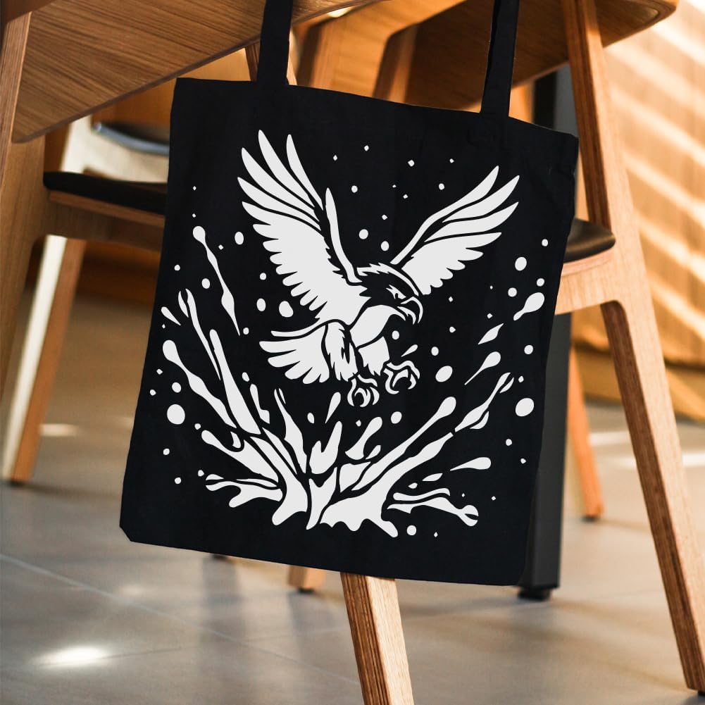 FINGERINSPIRE 4 PCS Graffiti Animals Stencils with Brush 11.8x11.8 inch Pegasus Lions Turtles Bird of Prey Pattern Stencil Water Splashes Decor Stencil Animal Theme Template for Adults Painting
