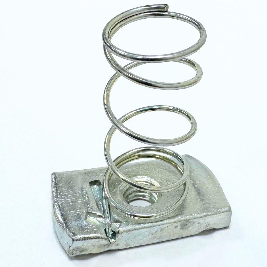 M8 Long Spring Channel Nuts - 100 Per Box - Bright Zinc Plated (BZP) - 10 Box