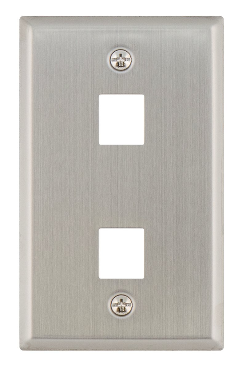 Legrand OnQ WP3402SS High Impact Flame Retardant Plastic, Single, Stainless Steel