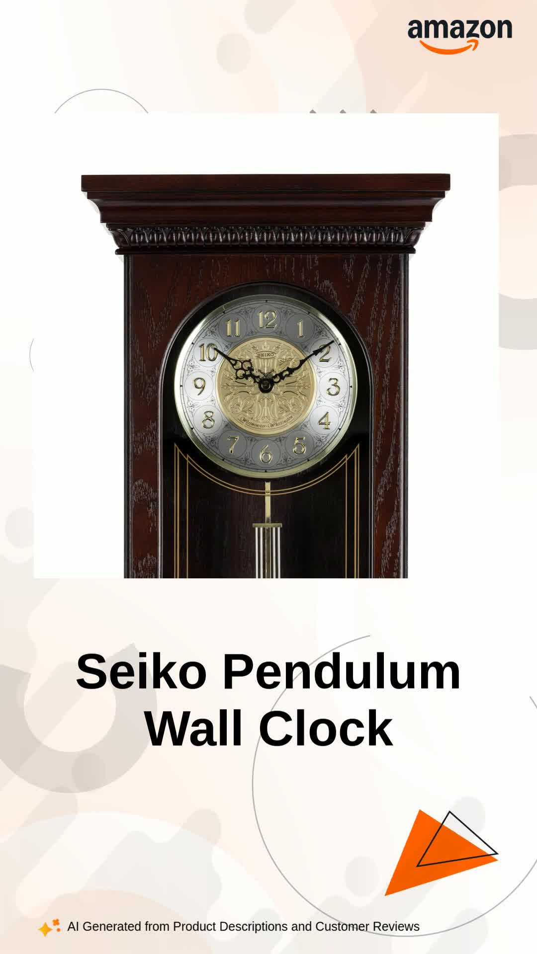 Buy Seiko Decorative Vertical Pendulum Rosewood Wooden Analog