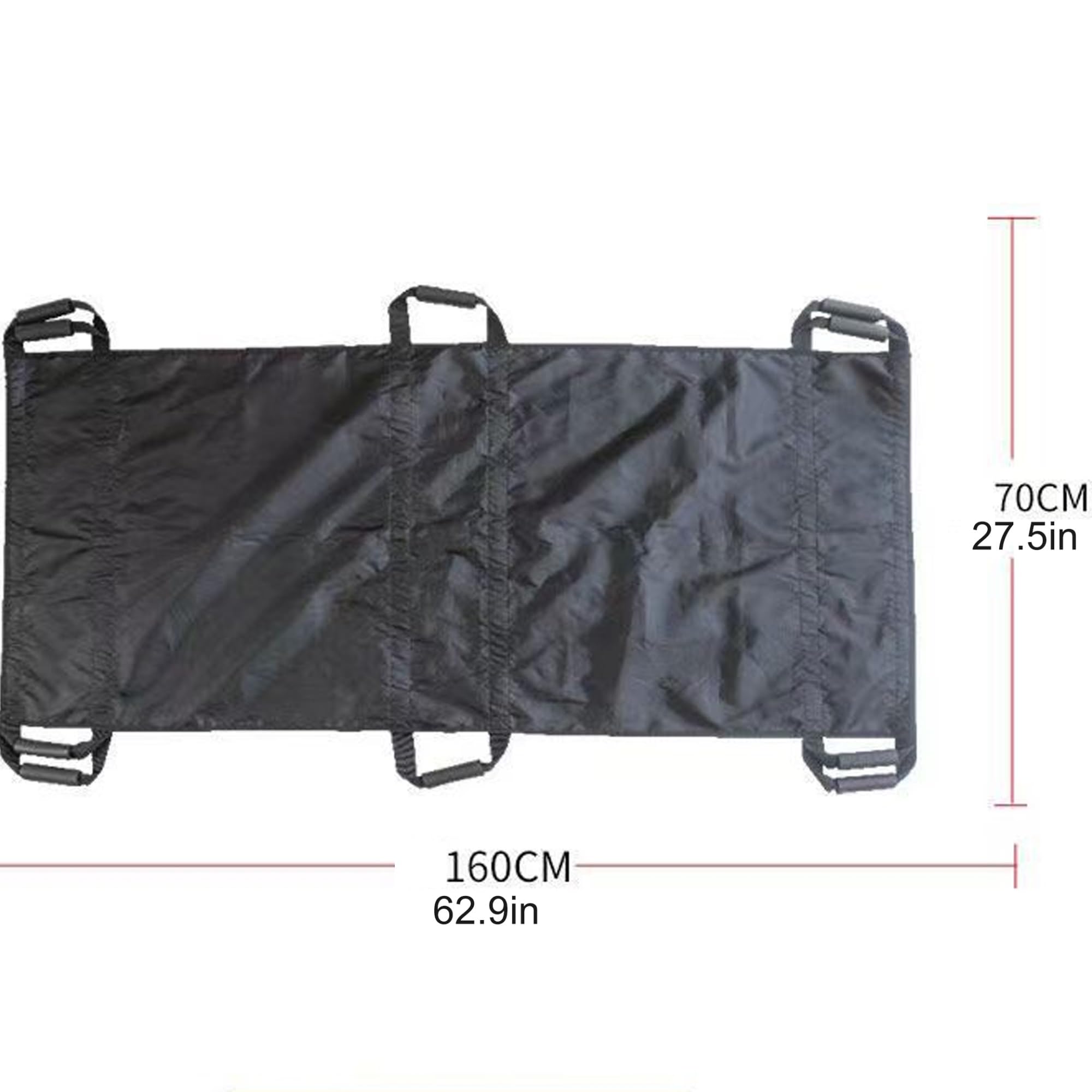 Brancard Pliant Portable Avec Poignées En Caoutchouc Mousse, Brancard Médical, Fait De Sangles En Nylon, Sûr Et Robuste, Conception Étanche, Mesure 43,3 X 27,5 Pouces, Supporte 220 Livres(Uitgebreid)