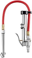 AstroAI 25.6" Heavy-Duty Tire Inflator Gauge with Dual Head Chuck, ANSI B40.1 Accurate 10-120 PSI for Air Compressors