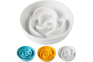 1.5 Cup Slow Feeder Ceramic Dog Bowl To Prevent Choking