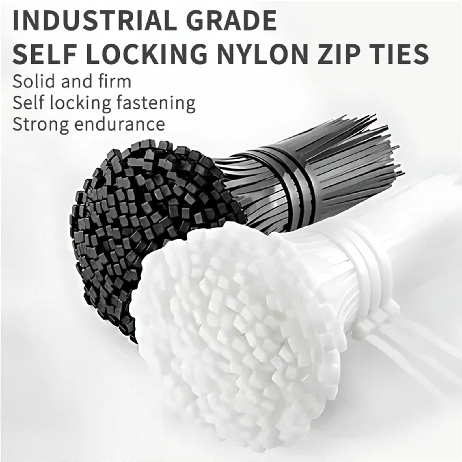 Bridas de nylon 1000 Uds. Cable de nailon autoblocante, juego bridas alambre plástico, for cables, sujetadores, Hardware(5x150mm)