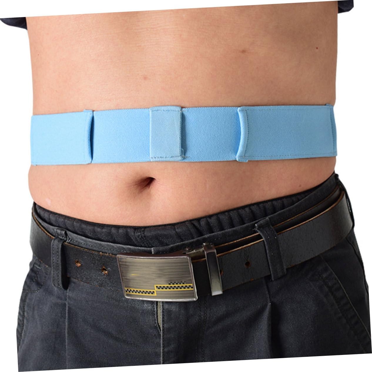 Mobestech 4 Pièces tube de péritonéale ceinture abdominale ceinturon confort respirant Fournitures de soins infirmiers tuyau de drainage support ceinture de tuyau