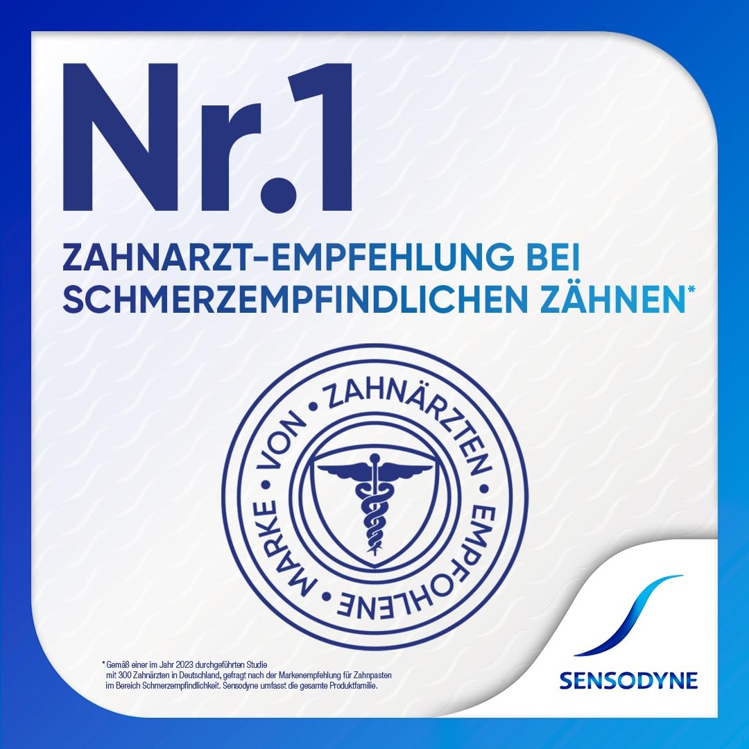 Sensodyne Pasta do zębów Repair* & Protect, codzienna pasta do zębów z fluorkiem cyny, wszechstronna ochrona wrażliwych zębów, 1 x 75 ml
