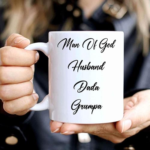 Miniatura 3 de Funny Gift Unique Gift for Man Of God Husband, for Dada Grumpa's Birthday - Prayers Quote on Large 11 Oz White Ceramic Coffee Mug