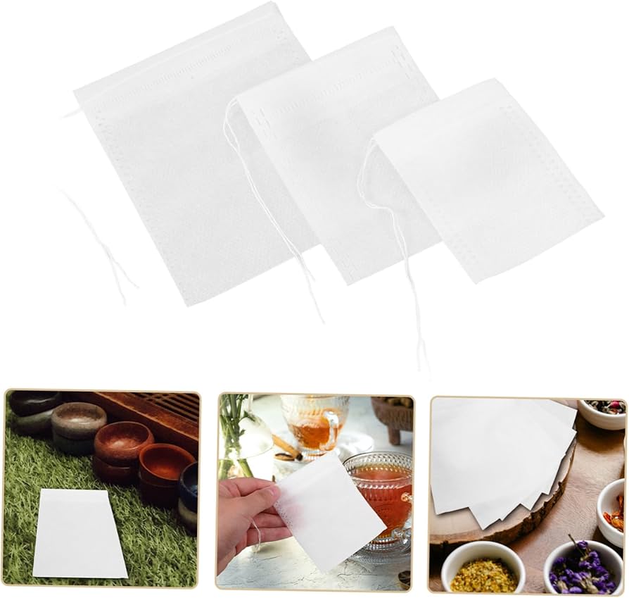 Amazon.com: Zerodeko 300pcs Drawstring Tea Filter Bags Large
