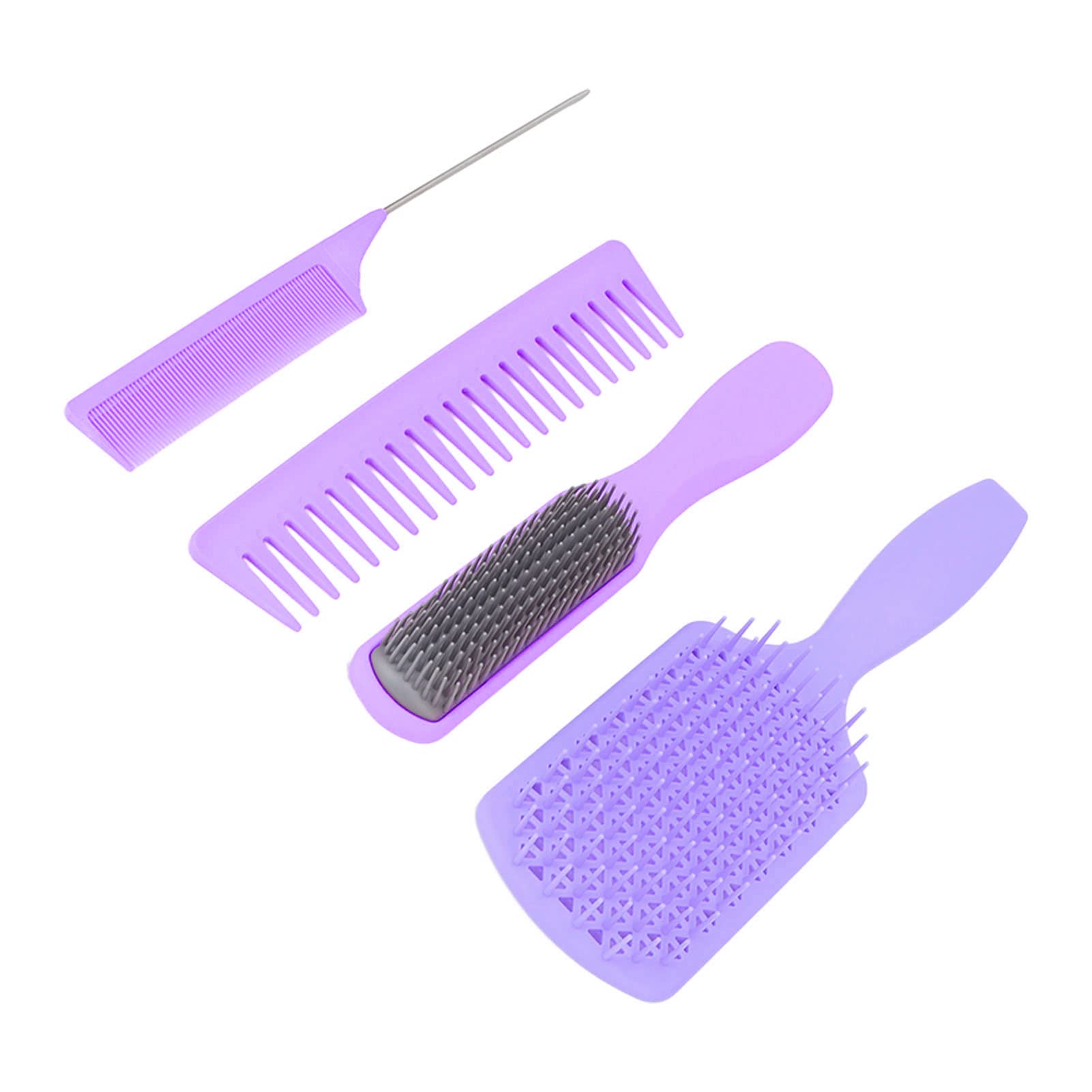 Amazon.co.jp: ヘアブラシコームセット、4本ヘアブラシコームセット