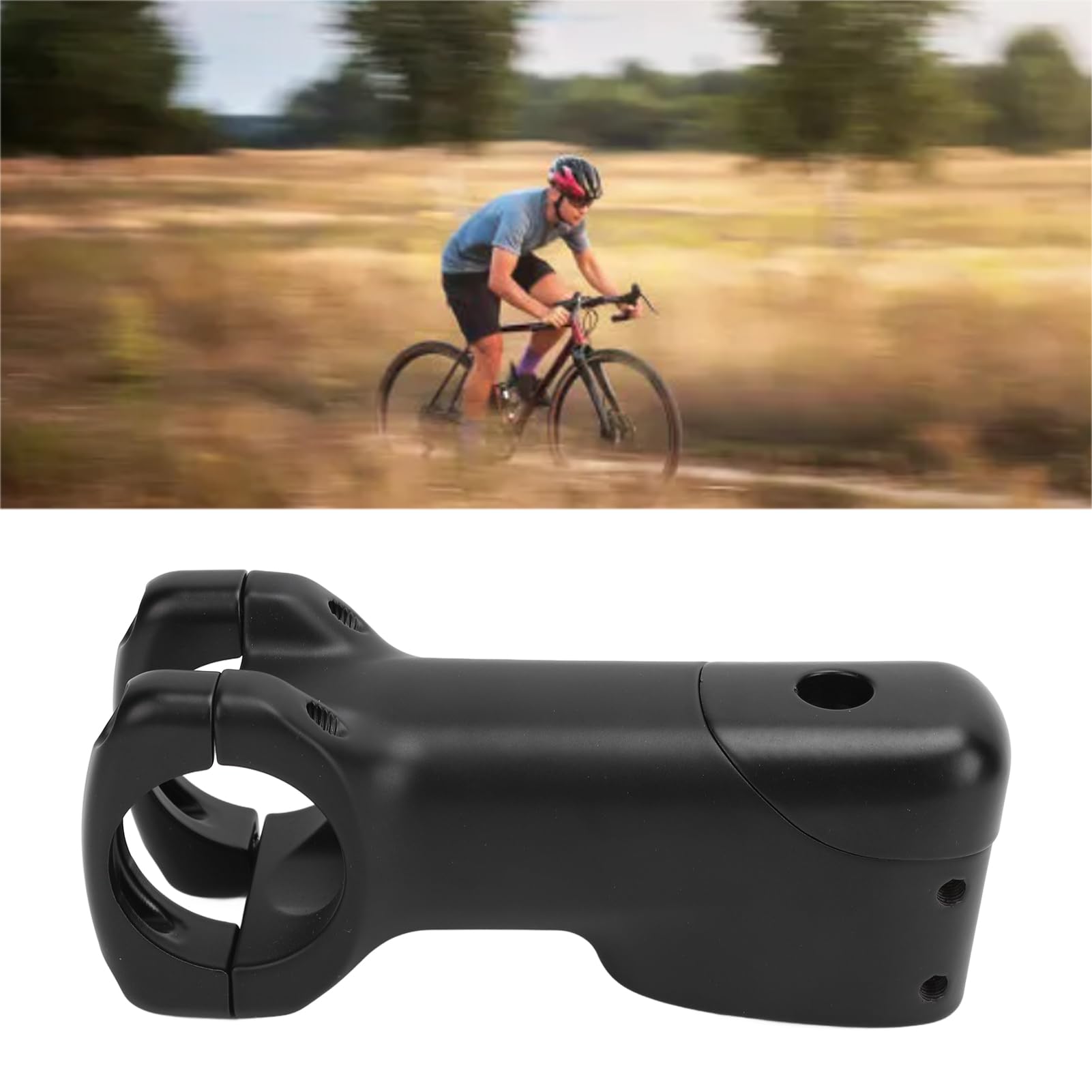 Prolunga Stelo Manubrio in Lega di Alluminio per Assorbimento degli Urti dello Stelo della Bici per Mountain Bike da Strada