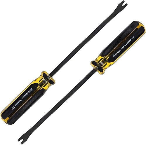 2 tiradores de uñas de 9.6 pulgadas, extractor manual de tachuelas, herramienta de destornillador para tapicería, ajuste automotriz, extracción de