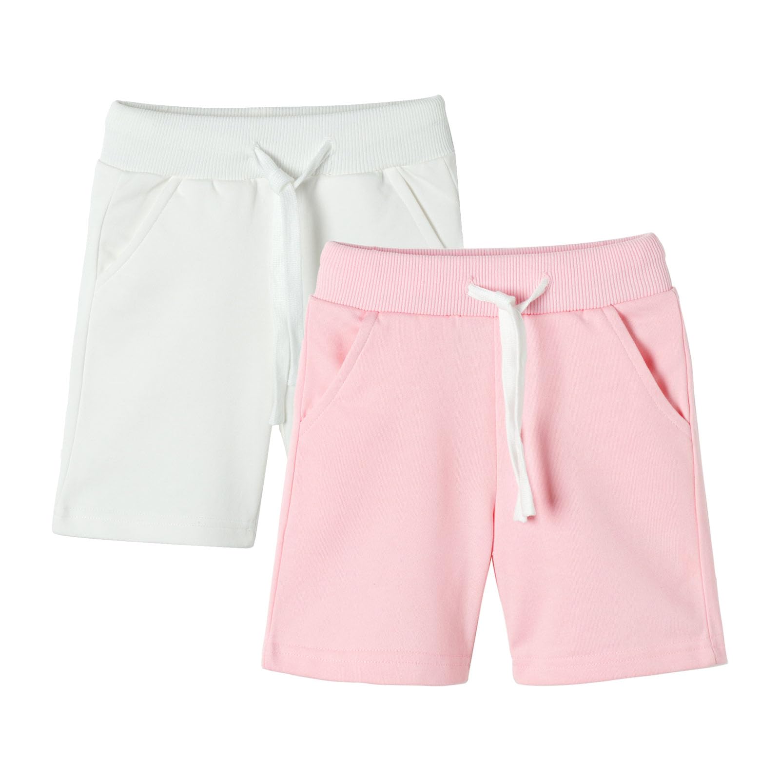 Mud Kingdom Boys Drawstring Terry Sweat Shorts with Pockets Casual Pull On Shorts