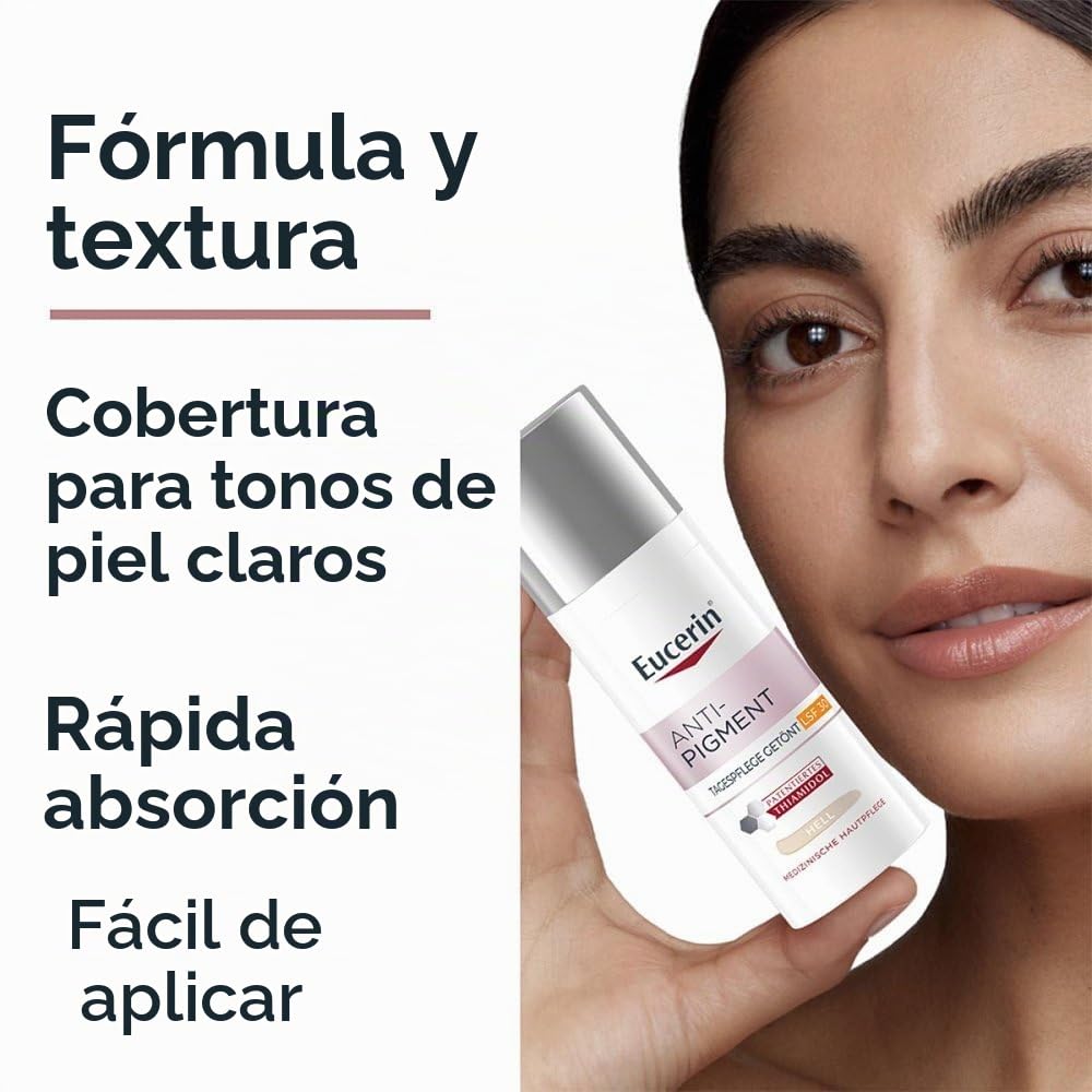 Eucerin Anti-Pigment - Crema Giorno SPF30 Colorata Light, 50ml