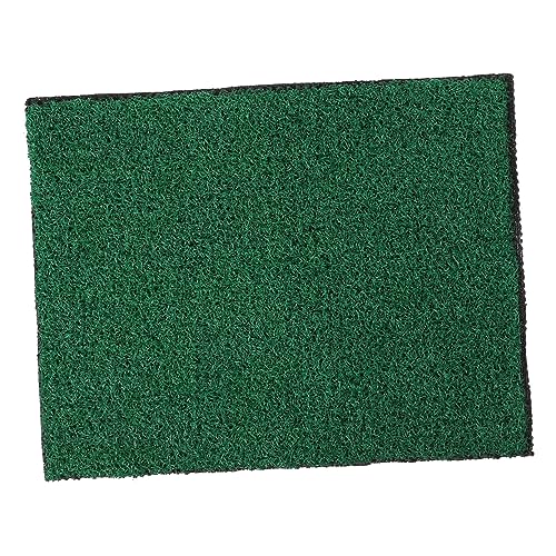 Milisten シート1枚 タートルテラスマット 絨毯 人工ゴマ 魚の水族館の装飾 人工水草 水槽の植物 魚のアクセサリー 人工観賞植物 水槽の付属品 水槽草 PPプラスチック Green