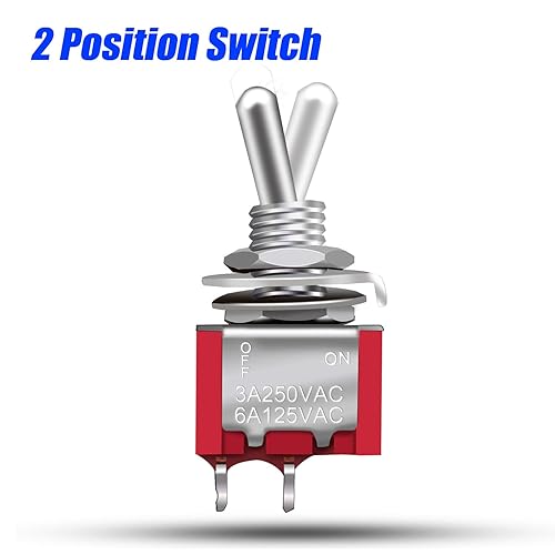 Miniatura 4 de Mxuteuk - Mini interruptor de palanca en miniatura para consola de auto, encendidoapagado, encendidoencendido, (encendidoapagadoencendido) (se puede