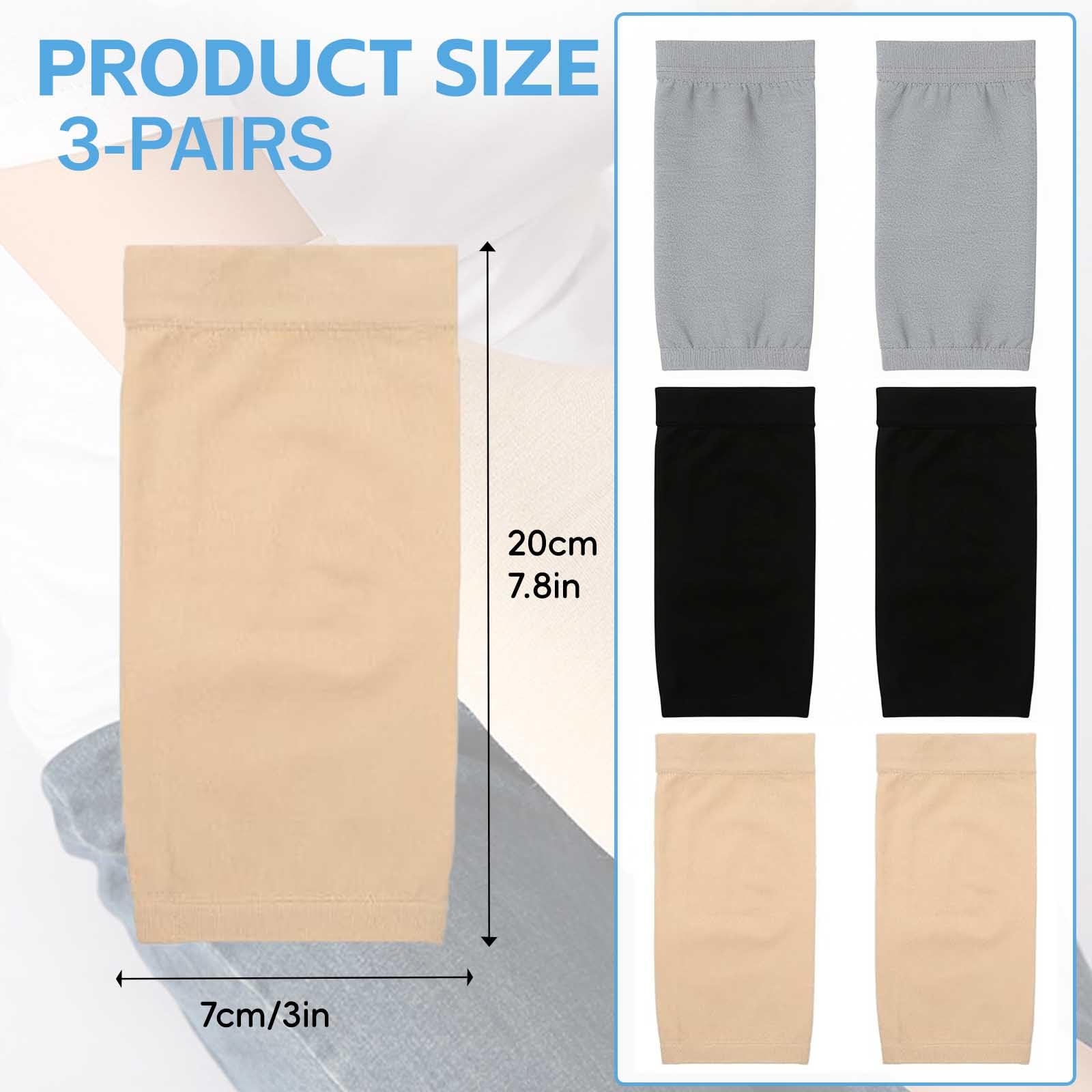 Manicotti copritatuaggi 3 paia maniche coprenti braccio unisex 20x7 cm traspiranti leggere per uomo donna sport lavoro occasioni formali