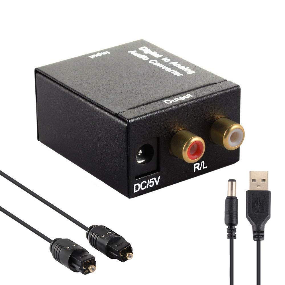 DAC Digital Audio Converter, Digital Optical Coaxial Toslink to Analog