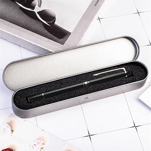 Miniatura 5 de BESTOYARD Caja de lápices de hojalata de metal grande, caja de lápices de metal, soporte de maquillaje, caja de pluma de embalaje, mini bisagras de