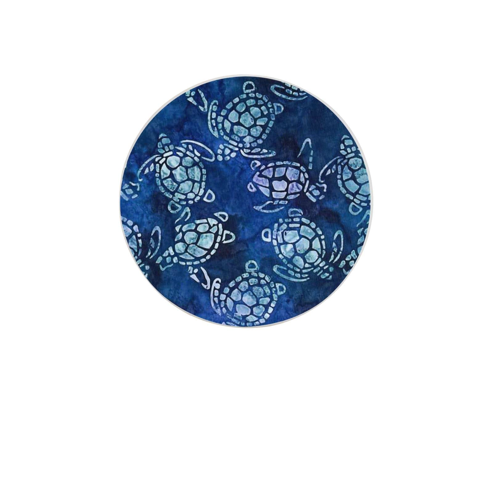 Sea Turtles Four Pieces Drink Coaster for Tabletop Protection Place Mats for Home Decor