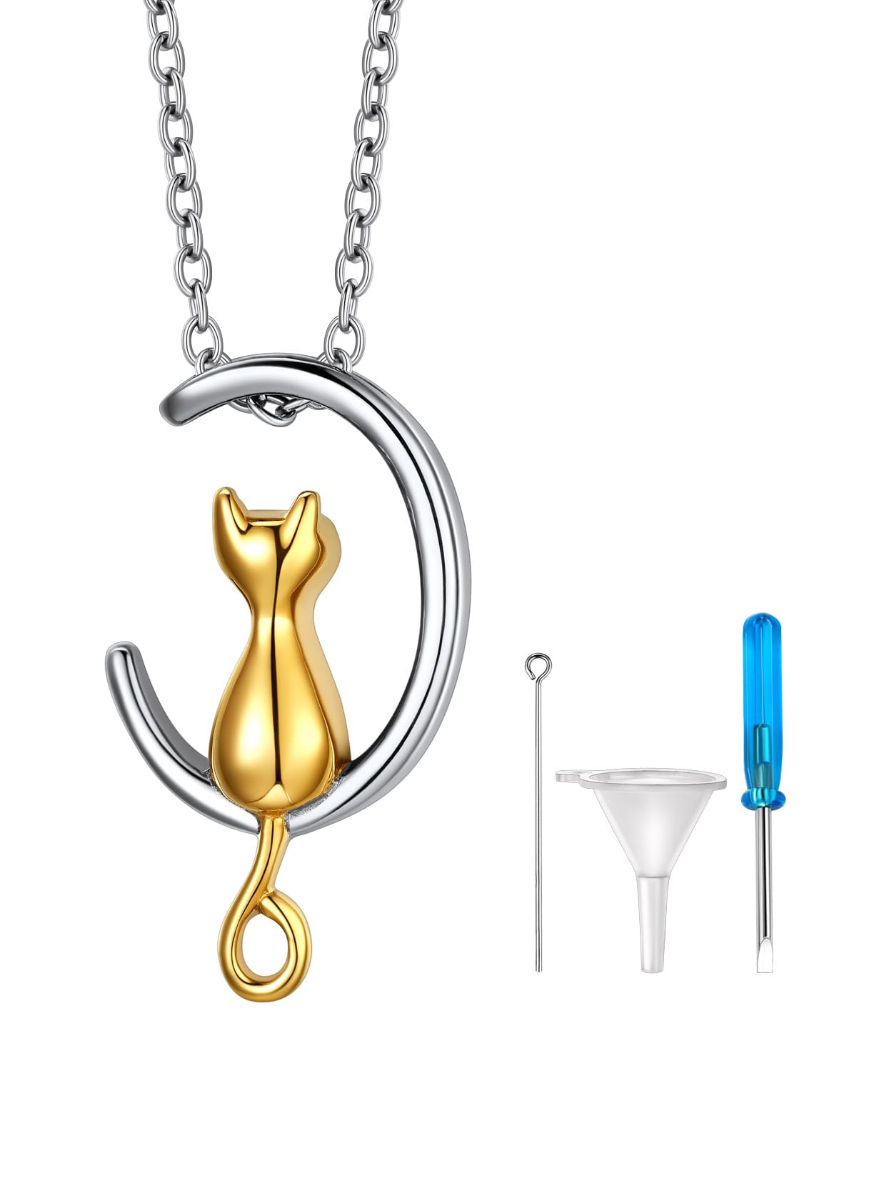 Richsteel Urn Necklaces for Ashes for Women Men Cremation Pendant