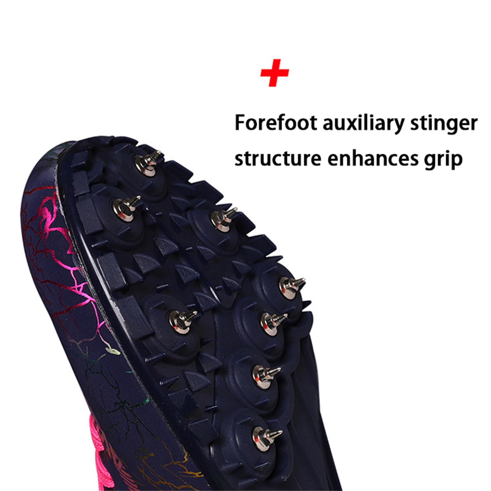 Zapatillas De Atletismo con Clavos,Unisex Zapatos de Atletismo Antideslizantes Juveniles,Zapatillas De Pista Y Campo para Hombre