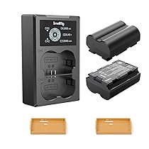 SMALLRIG Batterie per NP-W235 di Ricambio per Fotocamera (Confezione da 2) e Set di Caricabatterie per Display LCD, Batteria Ricaricabile per Fujifilm GFX 50S II, per Fujifilm X-T4, VG-XT4-3822