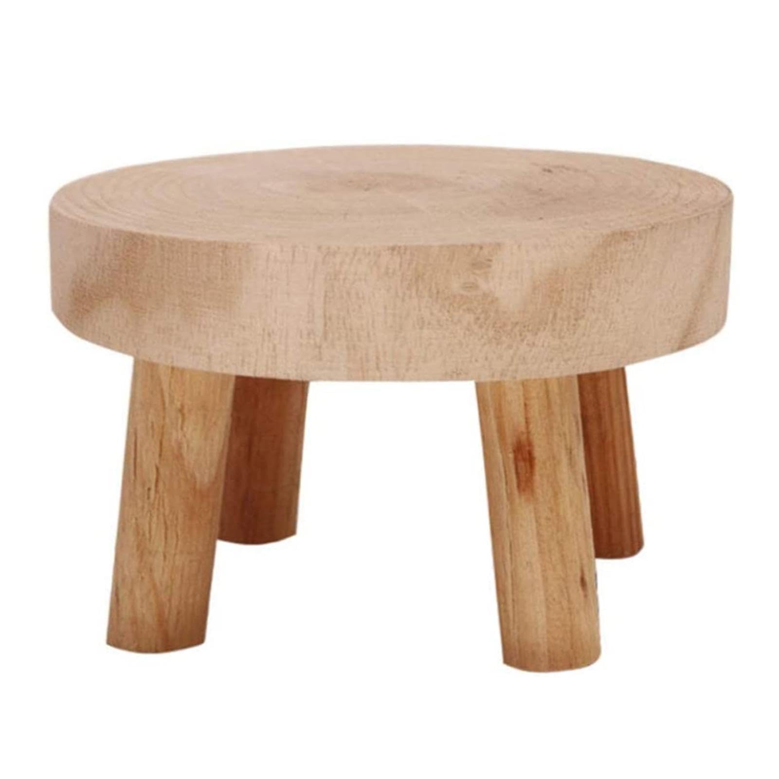Round Plant Stand | High Stool Plant Stand Flower Pot Holder, Solid Wood Garden Plant Pot Riser Display Stands, Wooden Stool Display Stand, Plant Supports For Flowerpots, Potted Plants, Bonsai