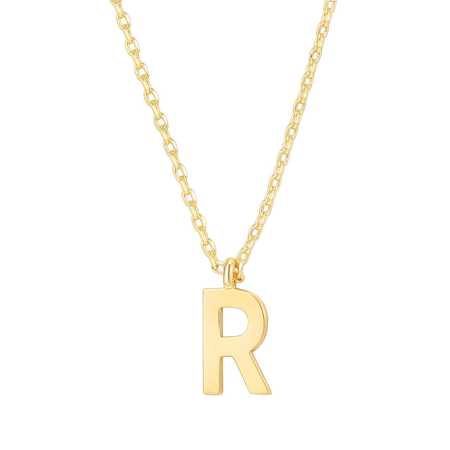 14K Gold Plated Initial Necklace | Letter Necklaces for Women