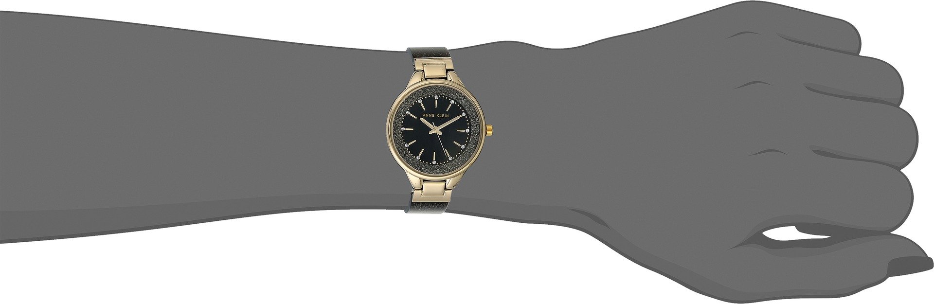 Anne Klein Women's Premium Crystal Accented Resin Bangle Watch