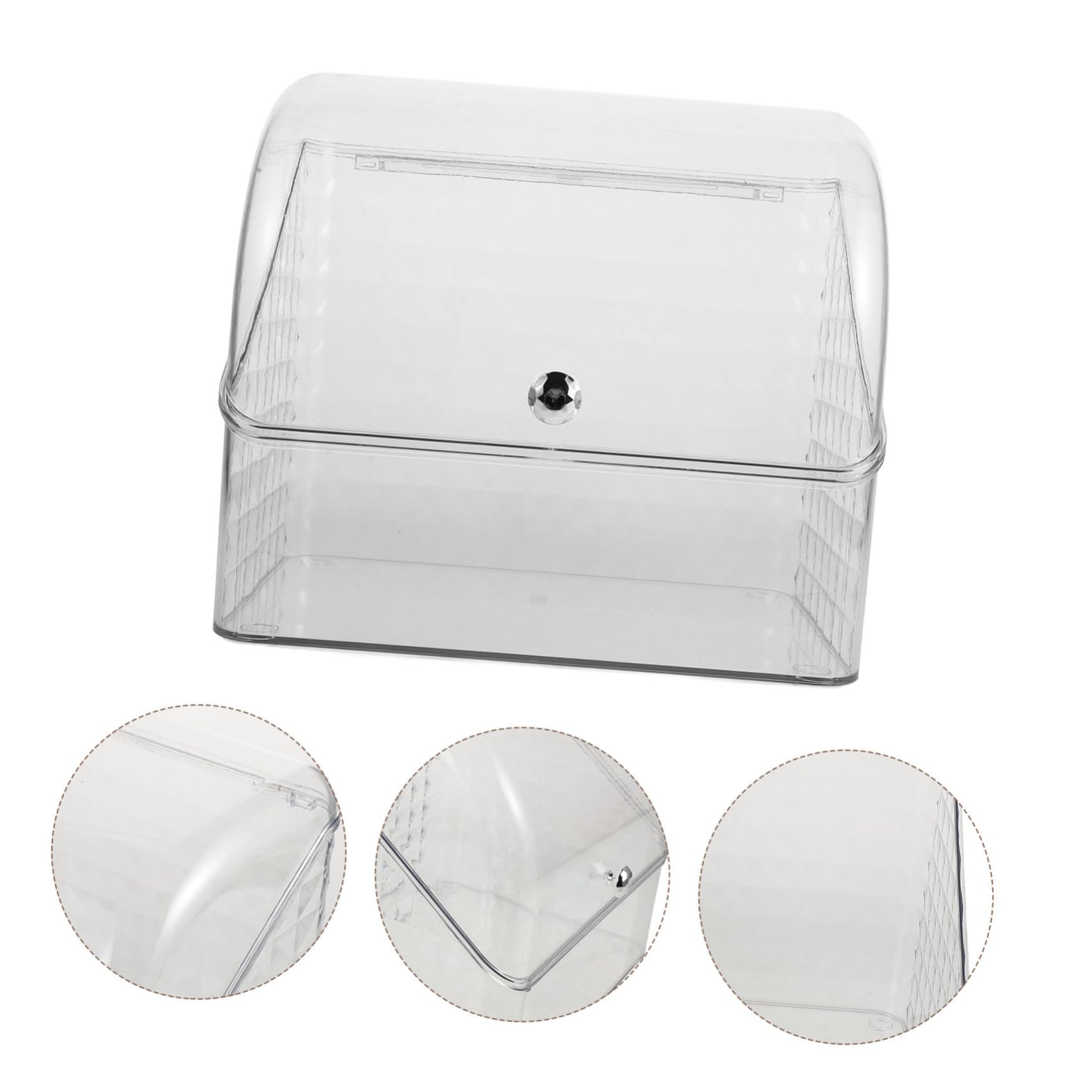 Organizzatore Trucco con Coperchio, Grande Capienza in Pet-pp | Uso Versatile, Categorizzazione Comoda, Protezione del Contenuto, Finitura Raffinata e Sofisticata