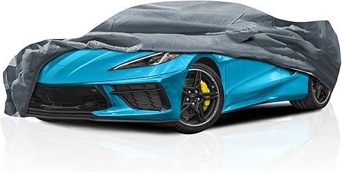 Funda de automóvil de 5 capas de ajuste personalizado para Chevy Corvette C8 2020-2024, duradera, a prueba de polvo, cobertura completa, resistente