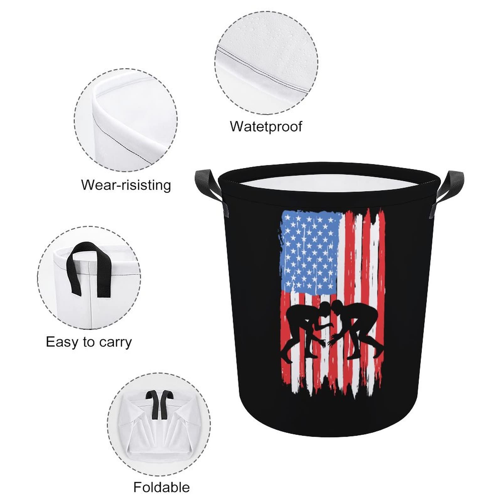 Lazos Vintage Cesta De Lavandería Circular Cesta Almacenaje