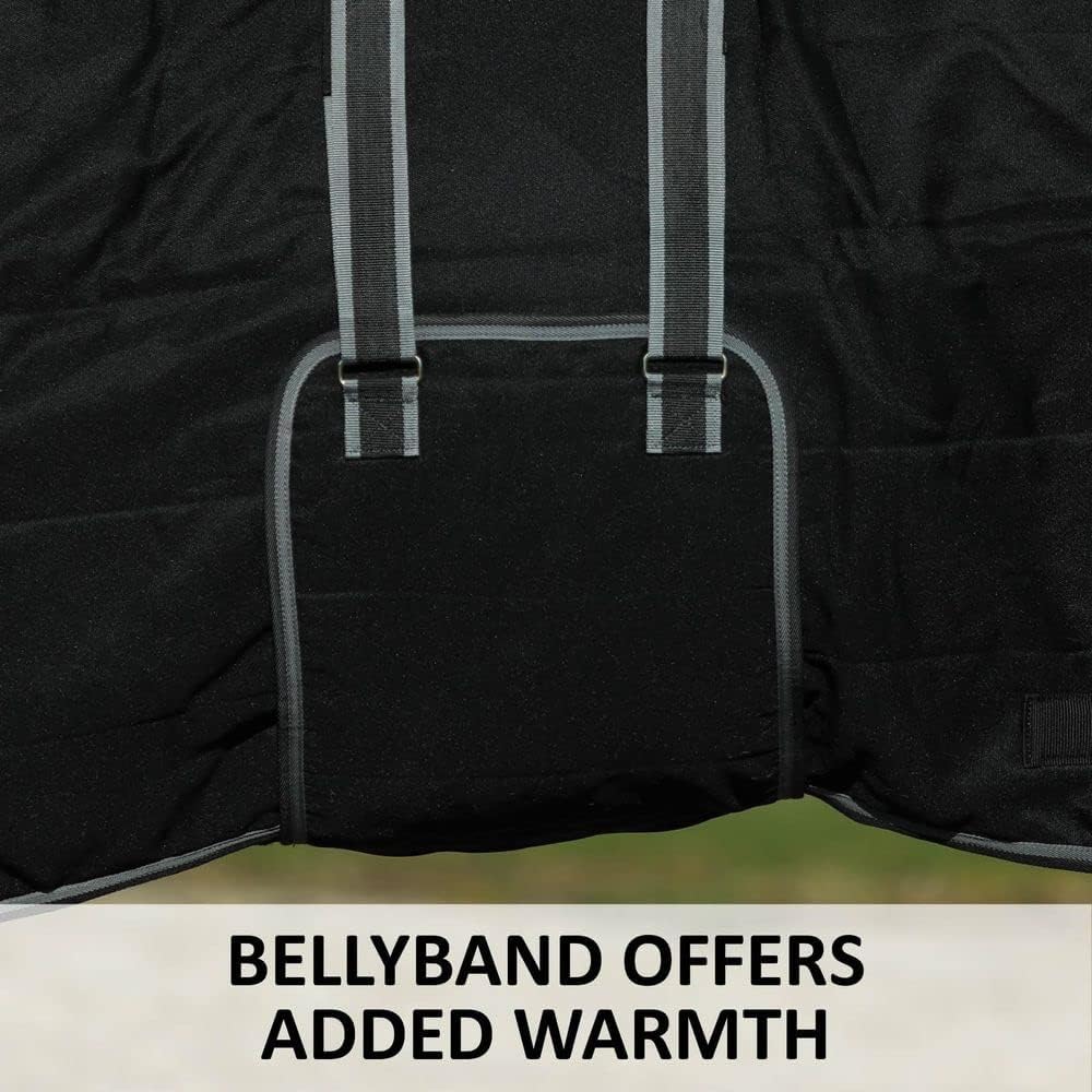 Adjusta-Fit Tekno-Fleece V-Free Bellyband Horse Stable Blanket - Lightweight | Size 72 | Adjustable Fit System | Polar Fleece Insulation | Pressure-Free Wither Design