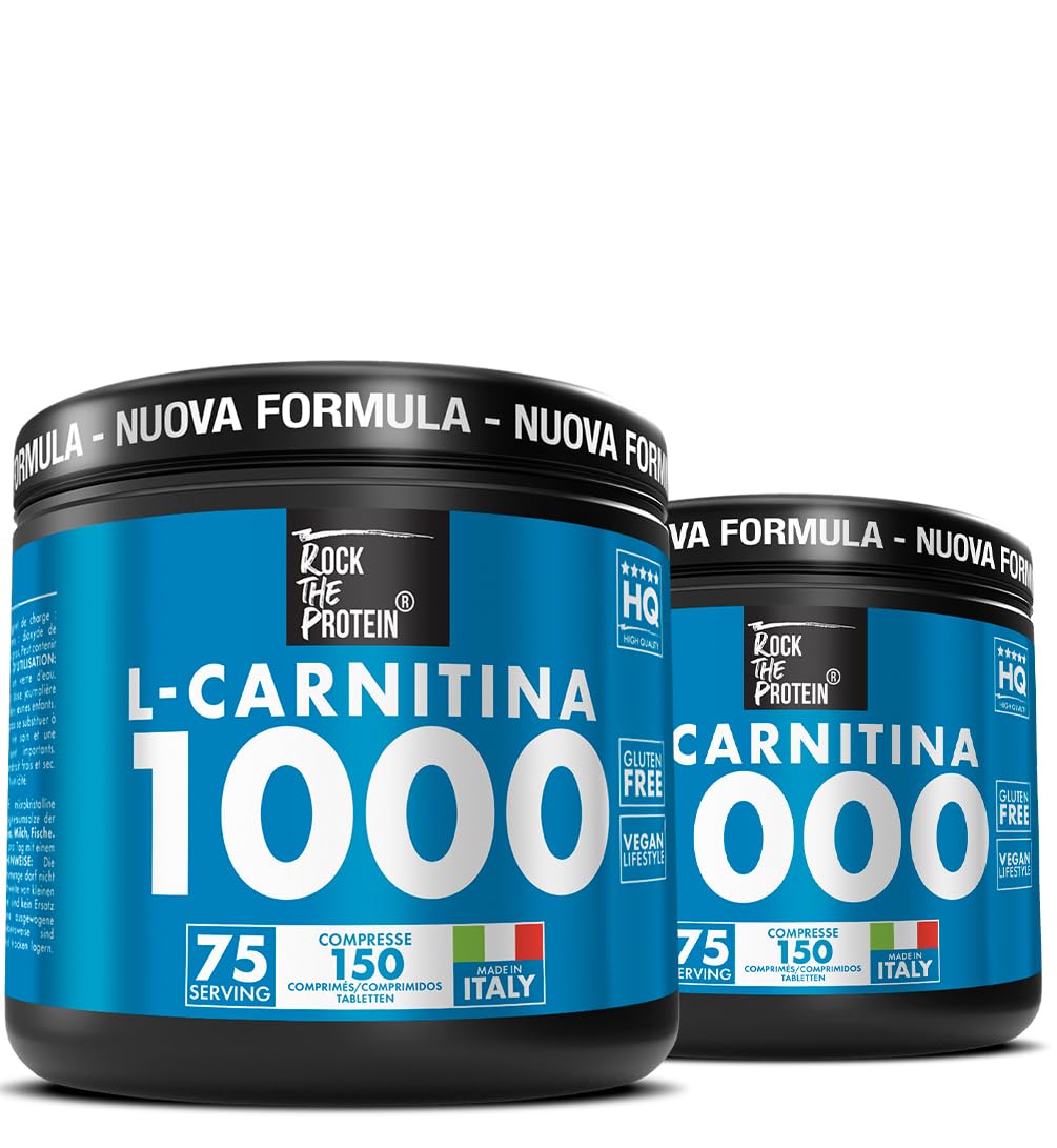 l carnitina da energia Carnitina 1000mg 300 Compresse Rock The Protein® Da L-Carnitina Tartrato, 2  Al Giorno, Pre Workout Per Energia E Metabolismo, Post Workout Per Recupero  Muscolare : Amazon.it: Salute e cura della persona