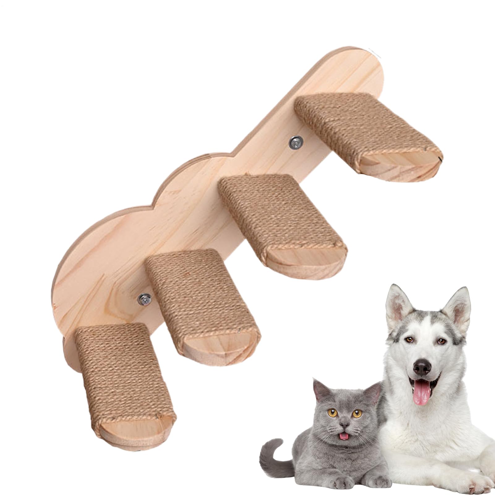 Étape murale pour chat en bois pour éviter l'ennui de vos animaux en appartement