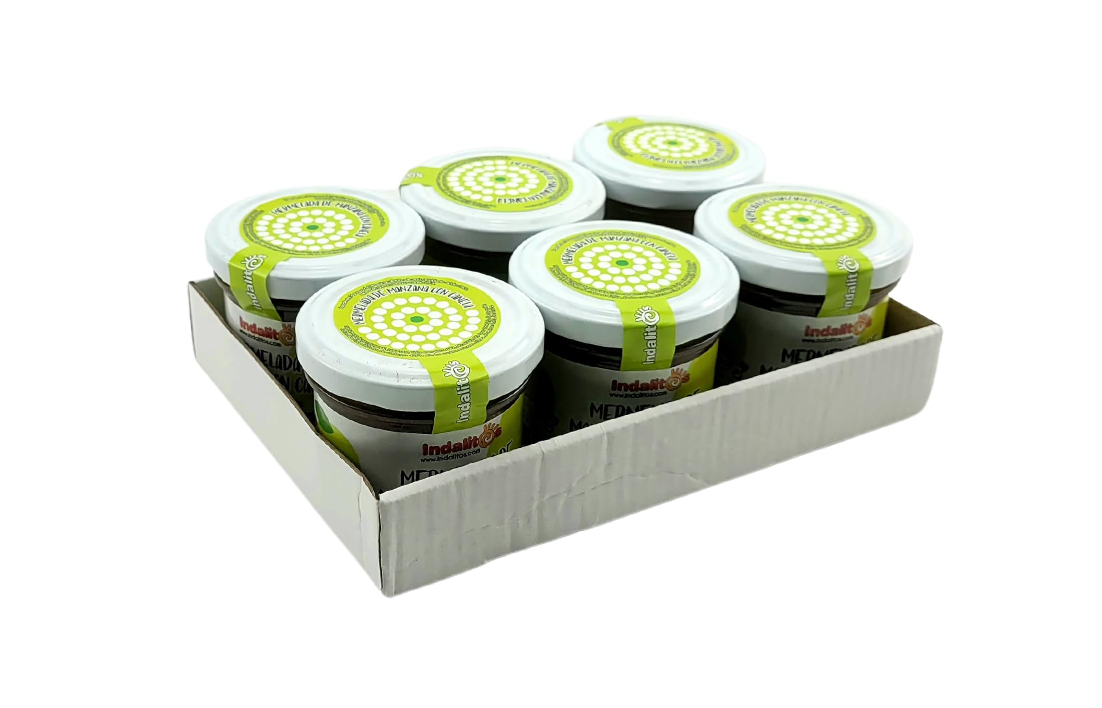 Indalitos - Confiture de pommes vertes à la cannelle - Pack 3 x 120g