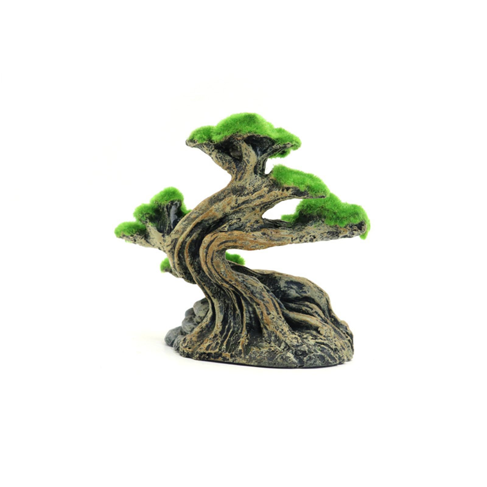 Albero muschio artificiale Acquari Decori Resina Pianta acquatica Simulazione Albero per Aquascaping Acquari Decorazione paesaggistica Acquari Ornamento