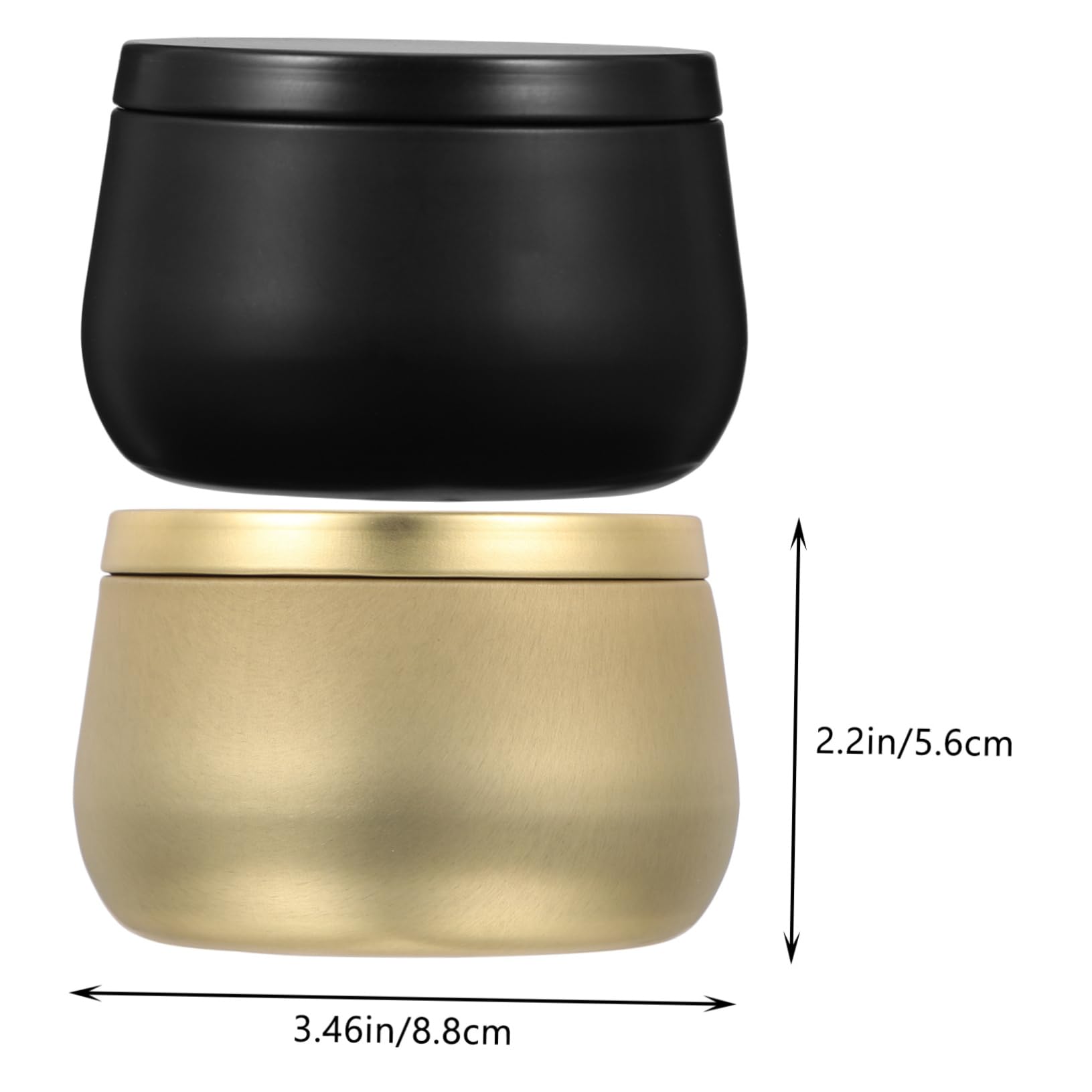 jojofuny 24pcs Empty Candle Tins with Lids Candle Jars Tinplate Storage Containers for Crafts Jewelry and